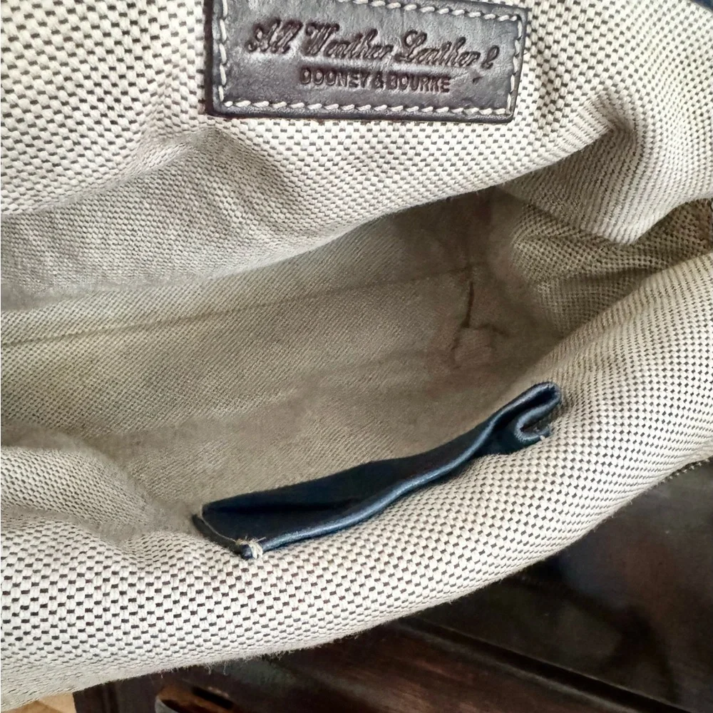 Dooney & Bourke Pebble Grain Blue Leather Backpack w/ COA EUC